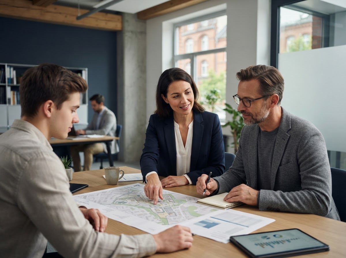 Veldoriq Invest – Dashboard-Visualisierung mit Trendlinie und Risiko-Heatmap